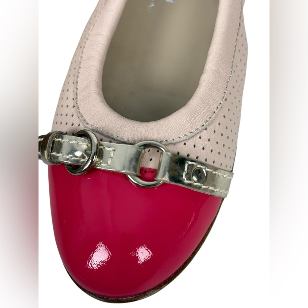 AGL Monika Leather Cap Toe Ballet Ballerina Flats EU 36 US 6 Pink Made In Italy - Picture 15 of 15